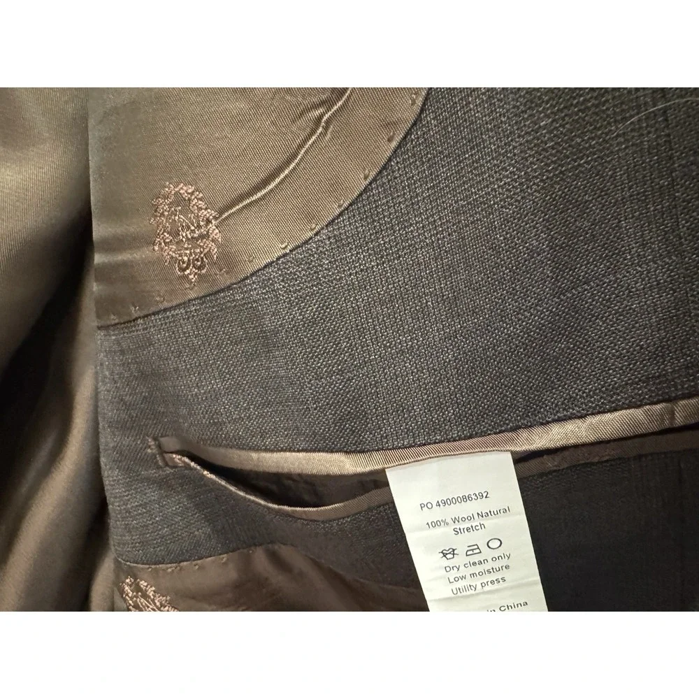 Ralph Lauren‎ Mens 50L Chocolate Brown 100% Wool Blazer Sport Coat Long